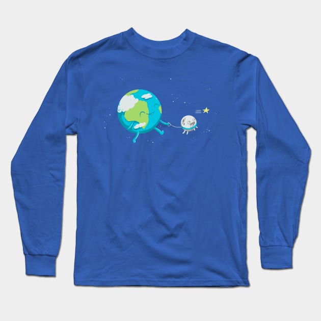 Moonwalk Long Sleeve T-Shirt by spookylili